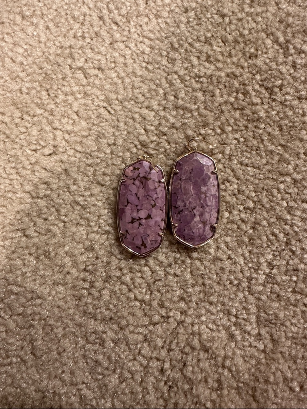 Kendra Scott Lilac Mosaic Stone Drop Earrings